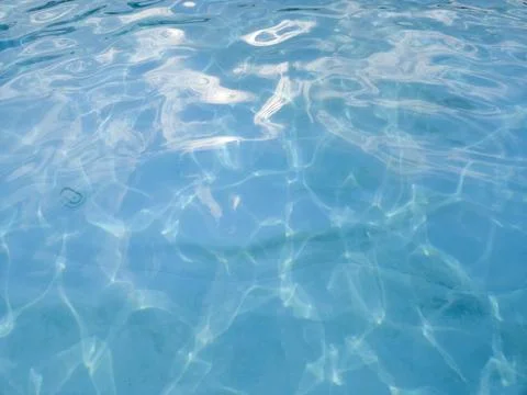 Blue Water Surface Ripples Pool Ocean Reflection Turquoise Clear Wave Texture Stock Photos
