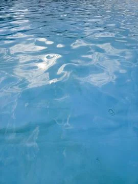 Blue Water Surface Ripples Pool Reflection Clear Wave Texture Nature Summer Stock Photos