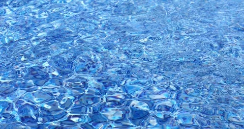 Blue water surface. Swimming pool Stock Footage 243081248