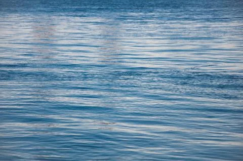 Blue water surface waves wind freshness of summer Stock Photos