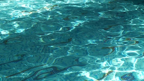 Blue water in swimming pool Stock Footage 101791408
