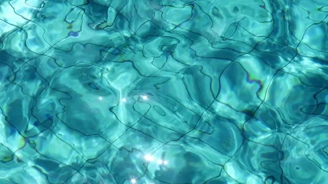 Blue water in swimming pool Stock Footage 112690397