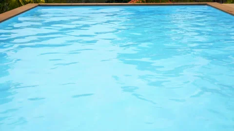 Blue Water in Swimming Pool. Speed up. Stockbeeldmateriaal 39606437