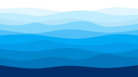 Blue water wave lines pattern background banner vector Stock Illustration