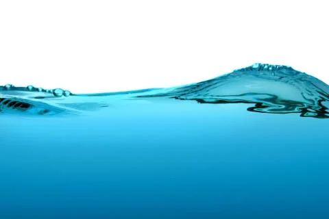 Blue water wave Stock Photos