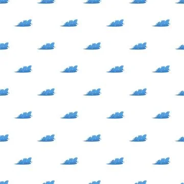 Blue water wave seamless pattern Stock Illustration