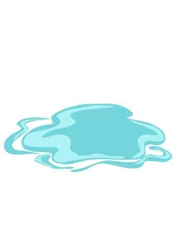 Blue Water Wave Splash Vector Illustration Isolated on White Background 스톡 일러스트