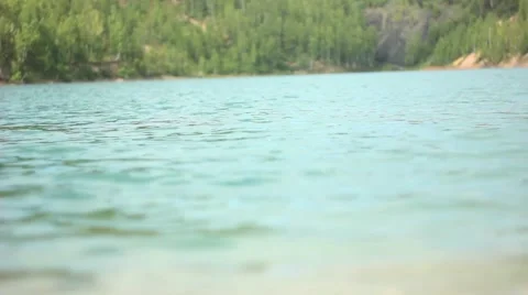 Blue water waves Stock Footage 66527795