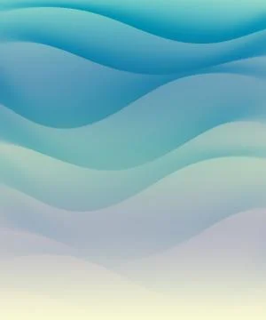 Blue water waves Stock Illustration