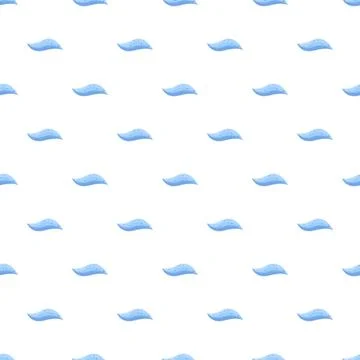 Blue water waves repeating seamless pattern design Stockillustratie