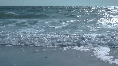 Blue water waves surface, background Stock Footage 161160510
