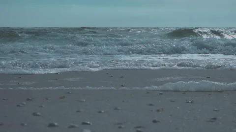 Blue water waves surface, background Stock Footage 161236561