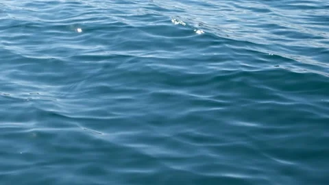 Blue water waves surface, beautiful background with copy space 스톡 동영상 140403892