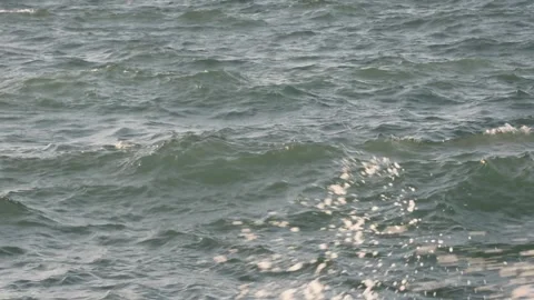 Blue water waves surface, beautiful background Stock Footage 161813451