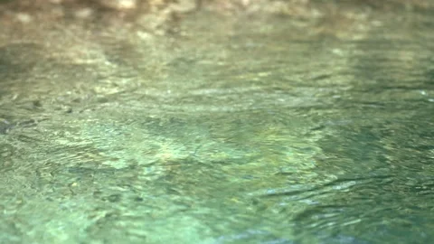 Blue water waves surface close up in swimming pool, background with copy space. Stock Footage 252637249