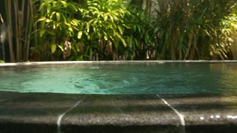Blue water waves surface close up in swimming pool, background with copy space. Stock Footage 253705065