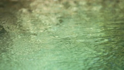 Blue water waves surface close up in swimming pool, background with copy space. Stock Footage 254960279