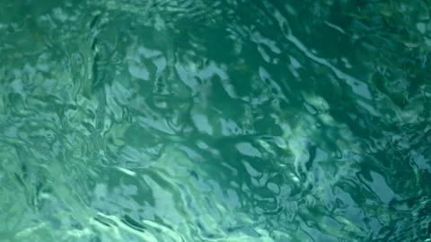Blue water waves surface close up in swimming pool, background with copy space. Stock Footage 257423756