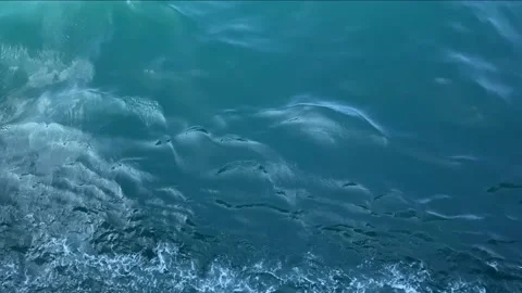 Blue water waves surface, wave background Stock Footage 159953878