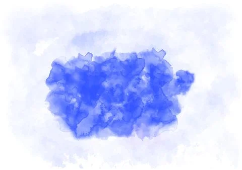 Blue watercolor for background Stock Illustration