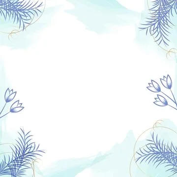 Blue watercolor background Stock Illustration