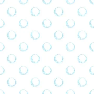 Blue watercolor circles creating a repeating pattern background イラスト素材