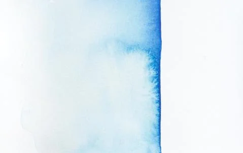 Blue watercolor margin Stock Illustration