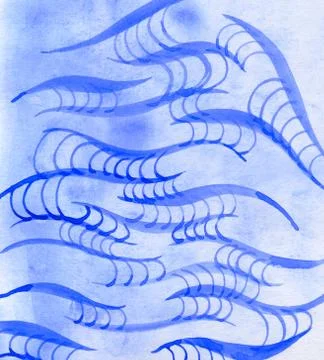 Blue Watercolor Texture Stock Illustration