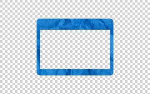 Blue Watercolor Texture Rectangular Frame Stock Illustration