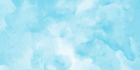 Blue watercolor vector background. Abstract hand paint square stain backdrop Stock Illustration