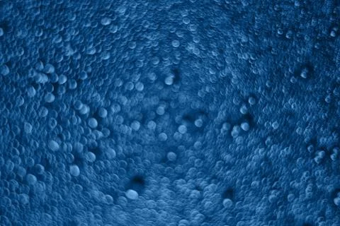 Blue waterdrop bokeh psychedelic pattern for background Stock Photos