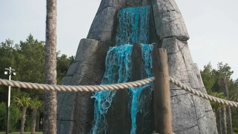 Blue waterfall Stock Footage 108677222