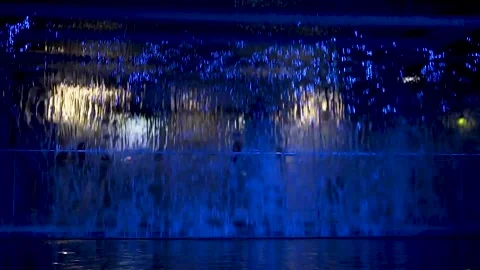 Blue Waterfall Stock Footage 133359746