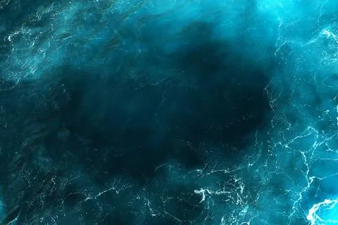 Blue waters texture, natural pattern of sea Stock Photos