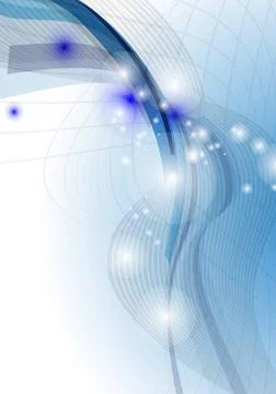 Blue Wave Abstract Background. Blue Wave Abstract Background. Vector Illus... 스톡 사진