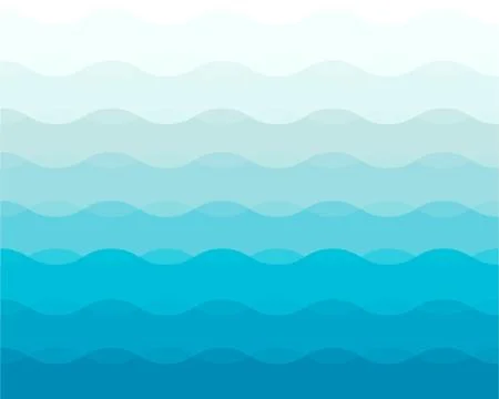 Blue wave abstract background Stock Illustration