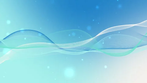 Blue Wave Abstract Background with Light Particles and Gradient Flow Stock Footage 311043327