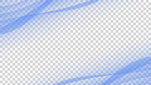 Blue wave abstract transparent Stock Illustration