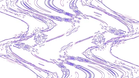Blue wave abstraction on a white background Stock Footage 127240241