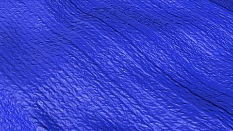 Blue wave animated surface with texture. Abstract three-dimensional background.  Stock Footage 124993539