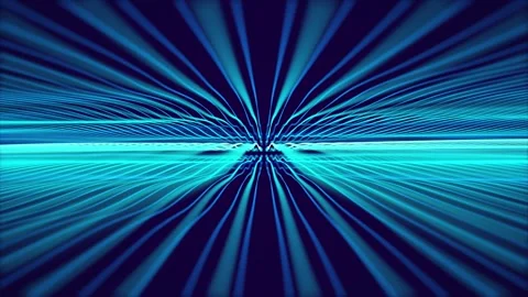 Blue wave animation Video stock 304245793