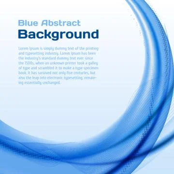 Blue wave background with halftone. Illustrazione stock