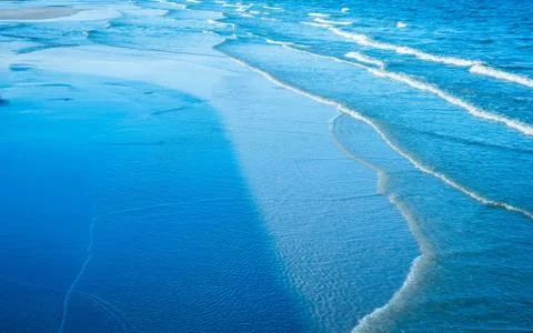 Blue wave  background Stock Photos