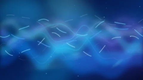 Blue Wave Blur Loop - Multicolored Technology Light Backdrop Stock Footage 344031183