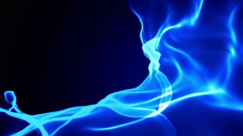 Blue wave energy light background Stock Footage 237214848