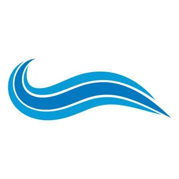 Blue wave fluid motion water current flow energy stream dynamic ocean turbu.. Stock Illustration