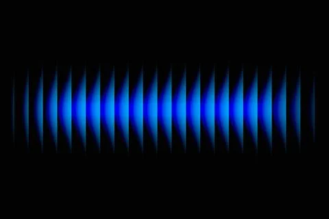 Blue Wave Interference Ilustração Stock