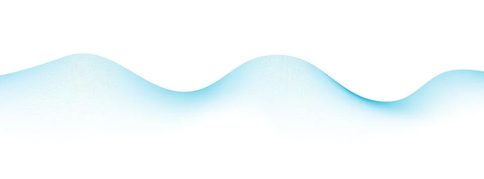 Blue wave line gradient background. Abstract modern dynamic sound design el.. イラスト素材