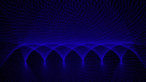 Blue wave line pattern background,best animation in 4k. Stock Footage 201886342