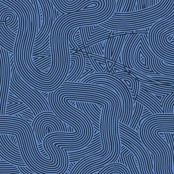 Blue Wave Line Pattern Striped Line Background. Blue Wave Line Pattern Cop... Stock Photos